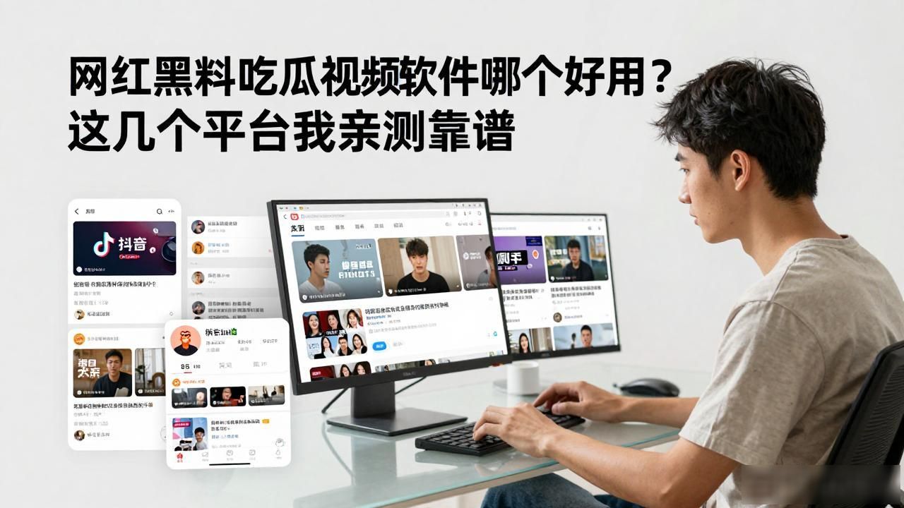 网红黑料吃瓜视频软件哪个好用？这几个平台我亲测靠谱